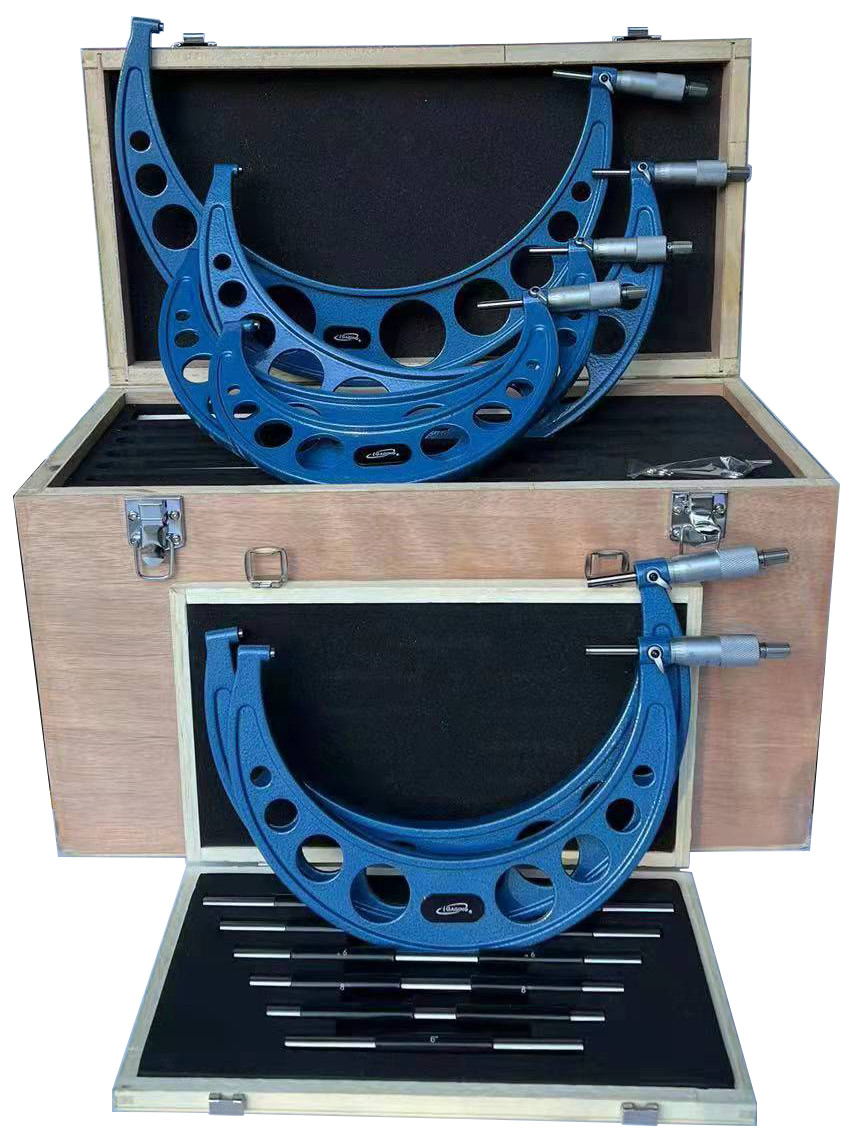 Outside Micrometer SET, 6-12" with Wooden case