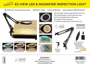 EZ-View LED & Magnifier Desk Lamp