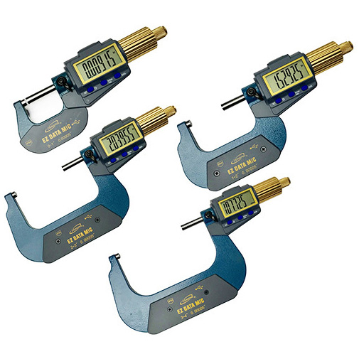 IP54 EZ Data Micrometer 0-4" (4 tools)