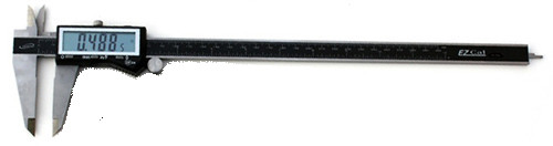 12 Inch Digital Electronic Calipers 0.0005" Inch Metric Fractions, X-large display