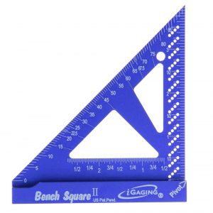 Bench Square II 4"  Aluminum w/ 16th and 32nd Scale Light Weight