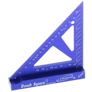Bench Square II 4"  Aluminum w/ 16th and 32nd Scale Light Weight