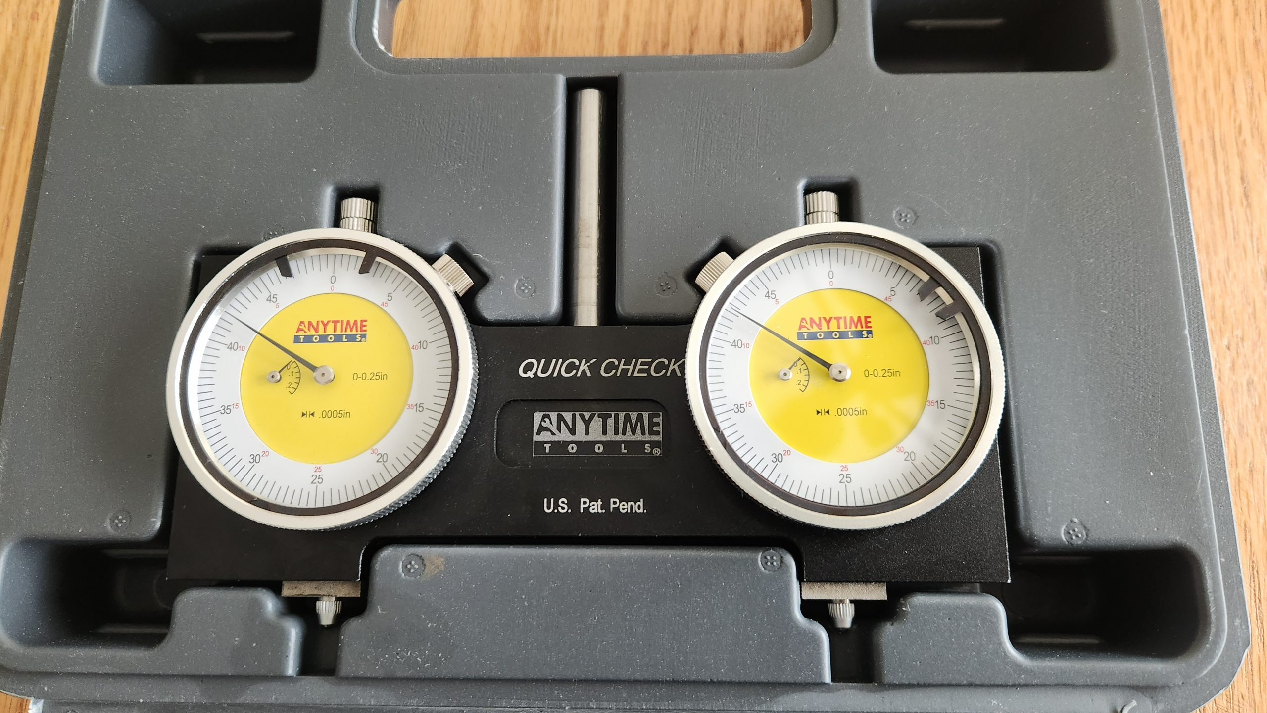 USED Anytime Tools Quick Check Tram Square Indicator System Mill Spindle Alignment Gauge 0.0005" 