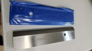 Used Fowler 6" straight edge beveled precision ruler hardened steel